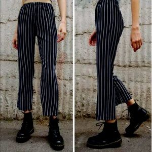 Brandy Melville Black and White Stripe Pants
